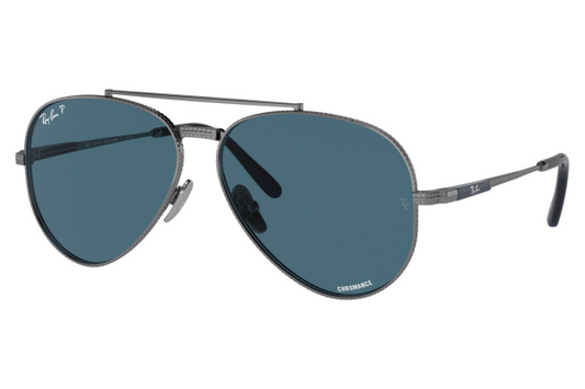 Ray-Ban Aviator Titanium Collection RB8225  3142/S2 Polarized